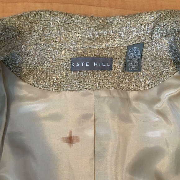 Womens Kate Hill oatmeal blazer (10) and matching skirt (8) set - Picture 10 of 10